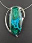 Preview: Chrysokoll Malachit Kettenanhänger