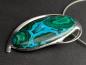 Preview: Chrysokoll Malachit Kettenanhänger