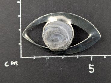 Preview: Chalcedonrose Brosche