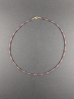 Granat Halskette (42 cm)
