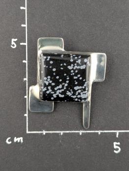 Preview: Schneeflockenobsidian Kettenanhänger