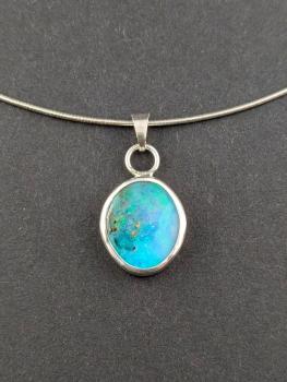 Boulder Opal Kettenanhänger (999er/925er Silber)