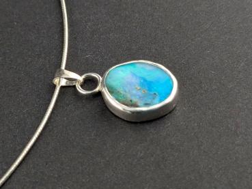 Preview: Boulder Opal Kettenanhänger (999er/925er Silber)