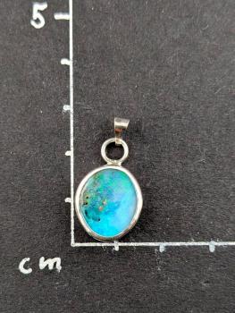 Preview: Boulder Opal Kettenanhänger (999er/925er Silber)