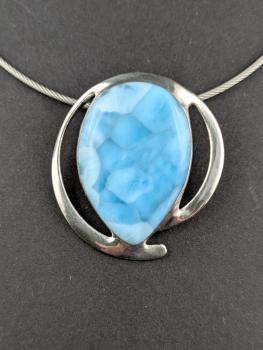 Larimar Kettenanhänger