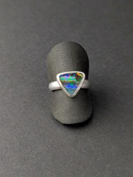 Preview: Boulder Opal Ring (Größe 52)