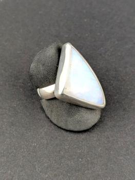 Preview: Regenbogenmondstein Ring (Größe 58)