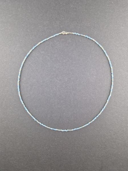 Aquamarin Halskette (46cm)