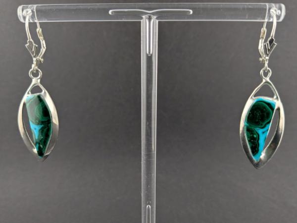 Chrysokoll Malachit Ohrhänger