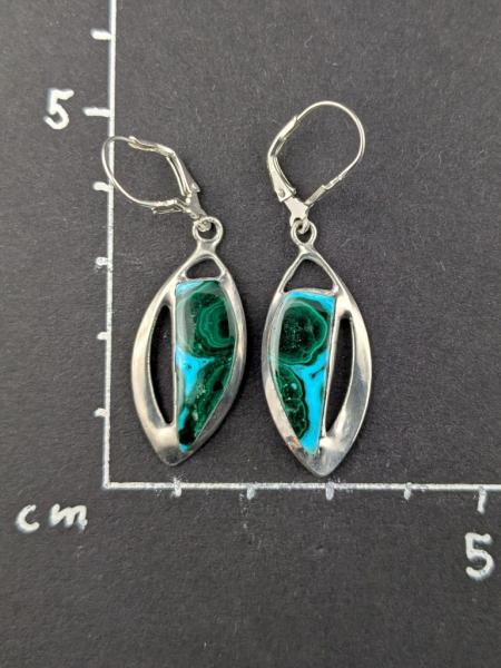 Chrysokoll Malachit Ohrhänger